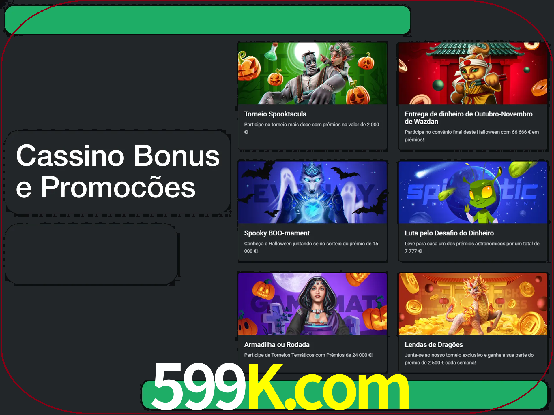 Verifique se há novos bônus de cassino para reivindicar.