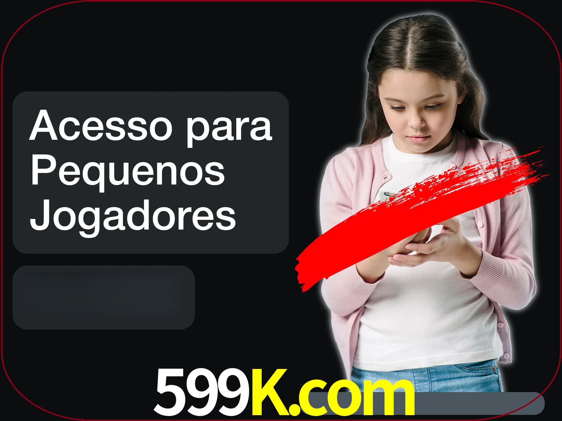As crianças não podem jogar jogos de cassino.